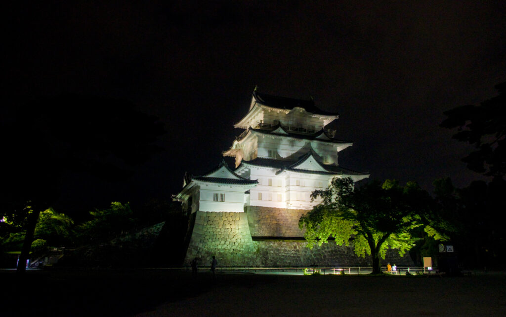 Chateau d'Odawara de nuit